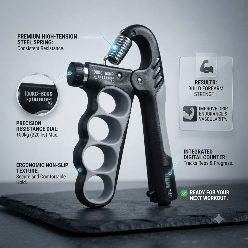 TitanGrip Heavy-Duty 4-Finger Hand Exerciser