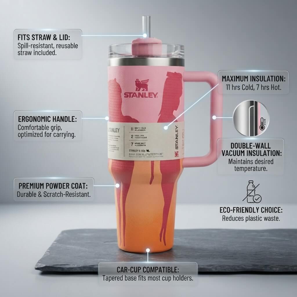 Stanley 40oz Quencher Tumbler