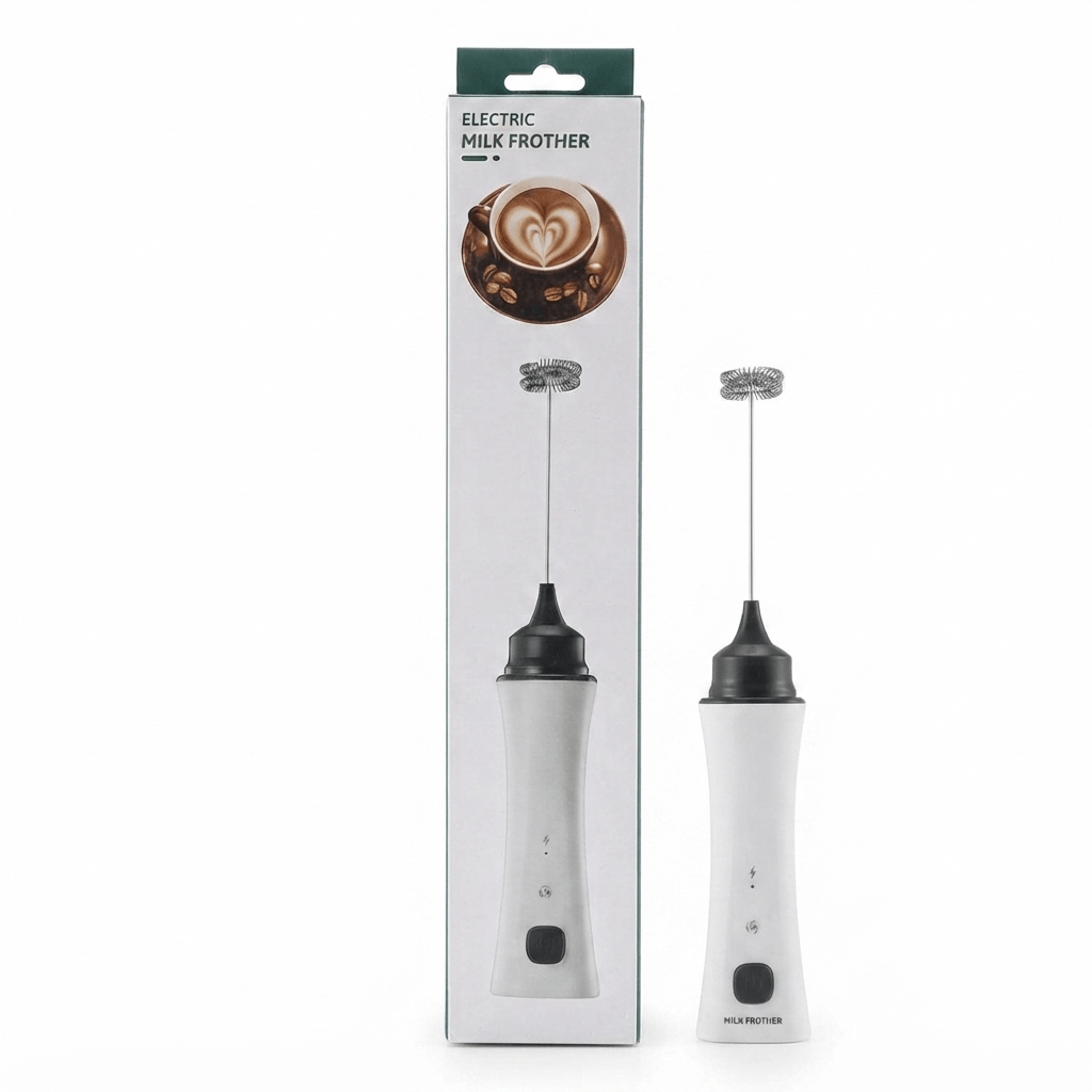 Electric Milk Frother - Handheld Rechargeable Foam Maker