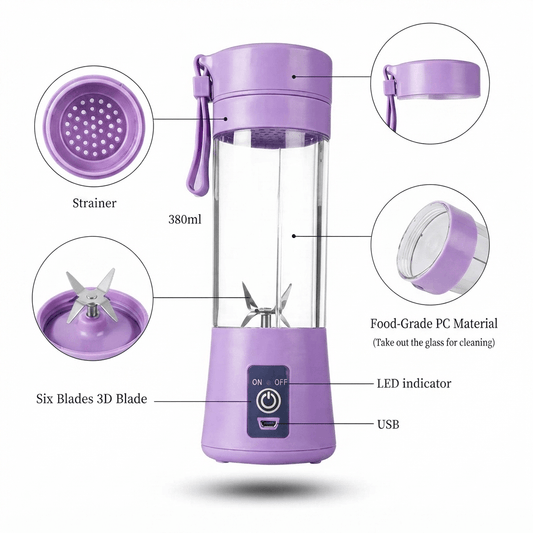 Portable USB Blender - 380ml Personal