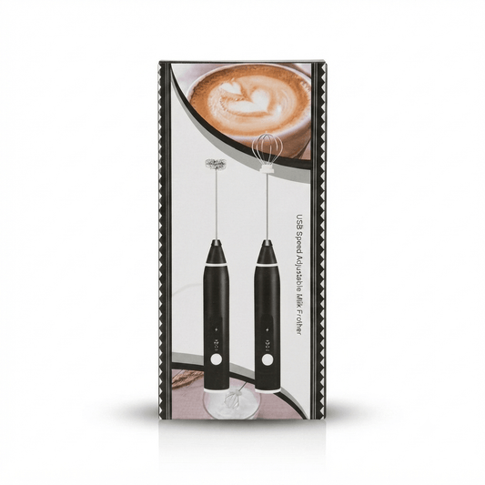 Rechargeable 3-Speed Milk Frother & Whisk Set